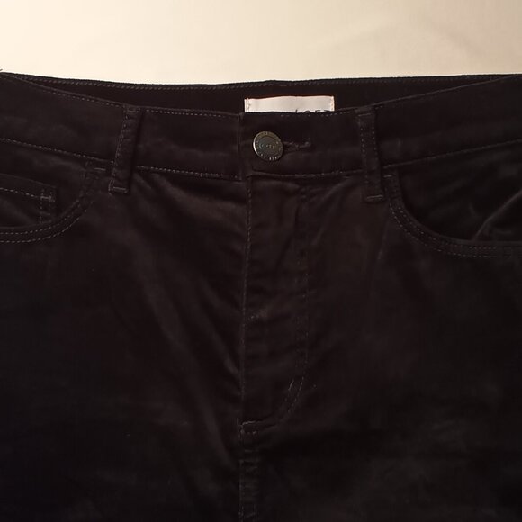 Loft Velvet Jeans Size 30/10P High Rise Skinny Leg Black Color - Picture 4 of 10